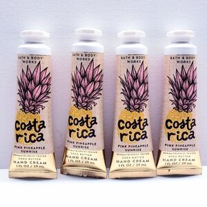 Bath & Body Works Costa Rica PINK PINEAPPLE SUNRISE Hand Cream, 1 fl oz (4 pcs)